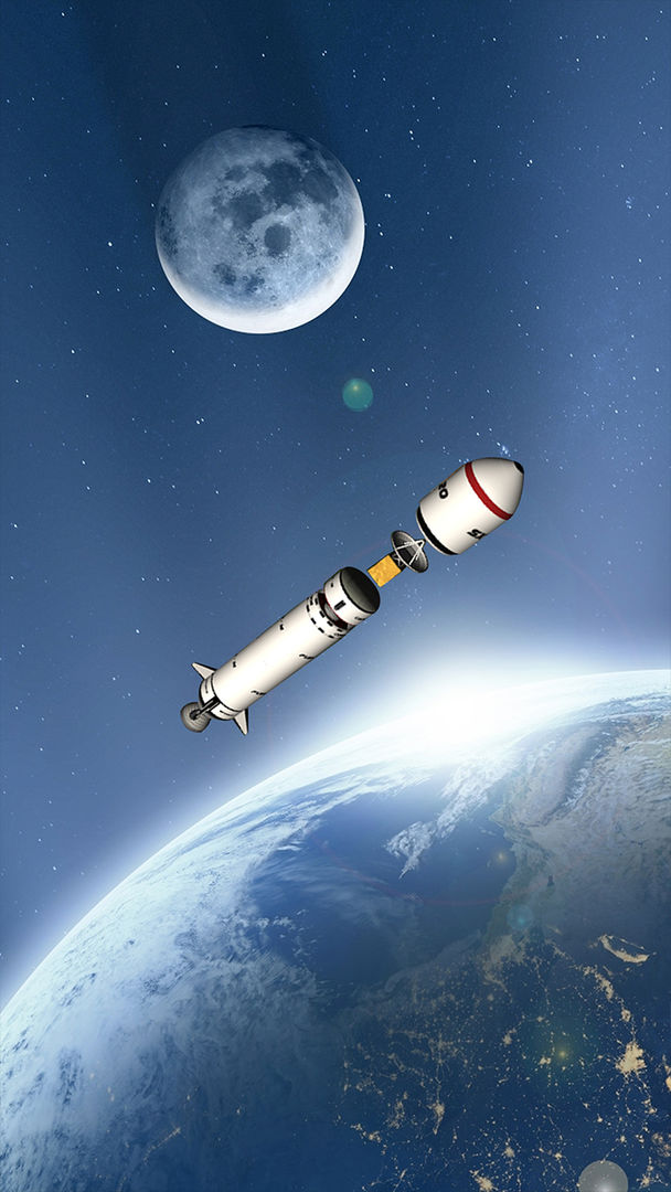 火箭遨游太空模拟小游戏