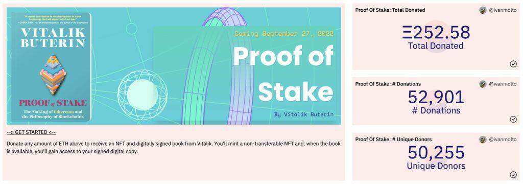 Gitcoin上如何捐赠ETH？获取V神新书《Proof of Stake》及NFT教程-第6张图片-binance下载
