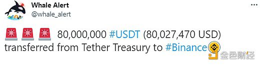 80,000,000枚USDT从Tether Treasury转移到Binance-第1张图片-binance下载