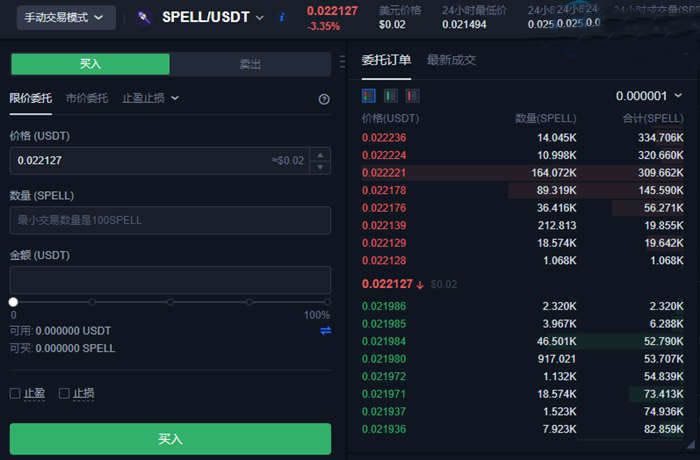 SPELL币如何购买?分享SPELL币交易所购买教程-第4张图片-欧意下载
