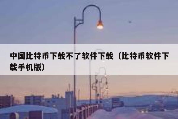中国比特币下载不了软件下载（比特币软件下载手机版）-第1张图片-binance下载