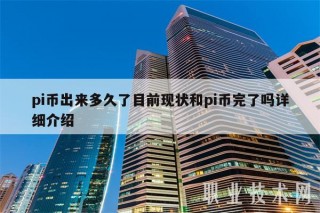 pi币出来多久了目前现状和pi币完了吗详细介绍