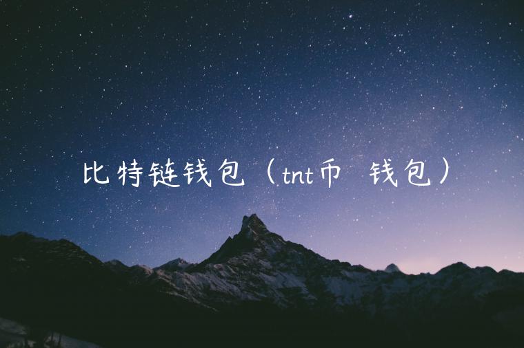 比特链钱包（tnt币  钱包）-第1张图片-binance下载