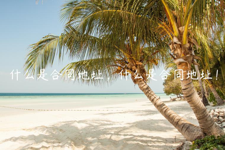 什么是合同地址，什么是合同地址！-第1张图片-binance下载