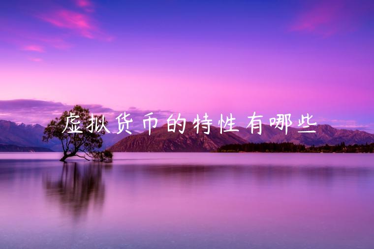 虚拟货币的特性有哪些-第1张图片-binance下载