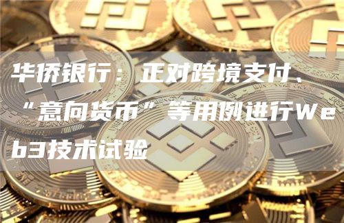华侨银行：正对跨境支付、“意向货币”等用例进行Web3技术试验-第1张图片-binance下载