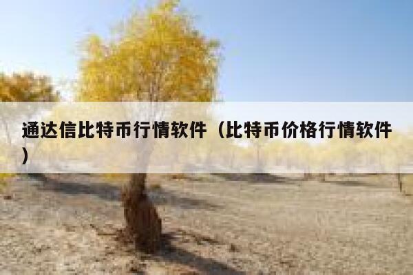 通达信比特币行情软件（比特币价格行情软件）-第1张图片-binance下载