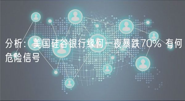 分析：美国硅谷银行缘何一夜暴跌70% 有何危险信号-第1张图片-binance下载