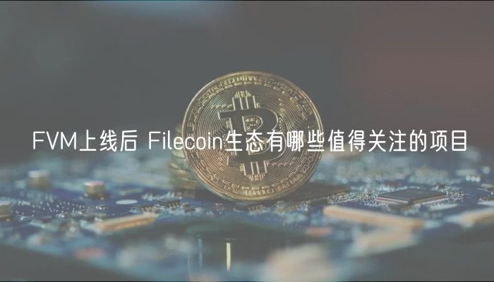FVM上线后 Filecoin生态有哪些值得关注的项目-第1张图片-binance下载
