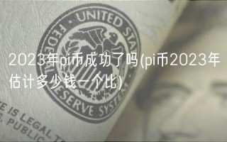 2023年pi币成功了吗(pi币2023年估计多少钱一个比)