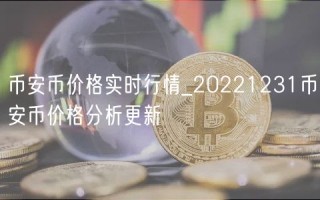 binance币价格实时行情_20221231binance币价格分析更新