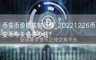binance币价格实时行情_20221226binance币今天值多少钱?
