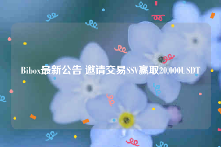 Bibo最新公告 邀请交易SSV赢取20,000USDT-第1张图片-欧意易下载