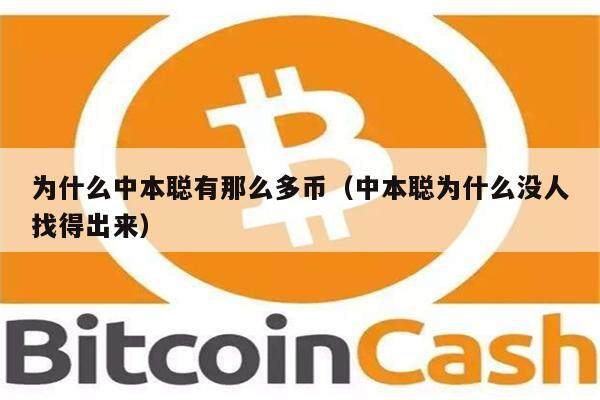 为什么中本聪有那么多币（中本聪为什么没人找得出来）-第1张图片-欧意易下载