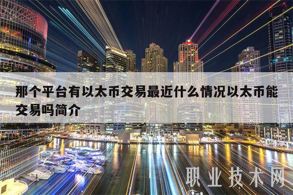 那个平台有以太币交易最近什么情况以太币能交易吗简介-第1张图片-binance下载