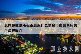 怎样在交易所买币最近什么情况币市交易所买币流程简介