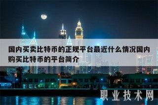 国内买卖比特币的正规平台最近什么情况国内购买比特币的平台简介