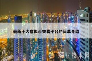 最新十大虚拟币交易平台的简单介绍