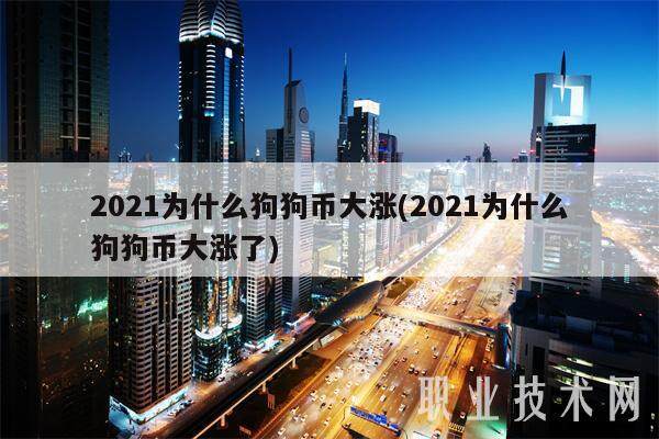 2021为什么狗狗币大涨(2021为什么狗狗币大涨了)-第1张图片-binance下载