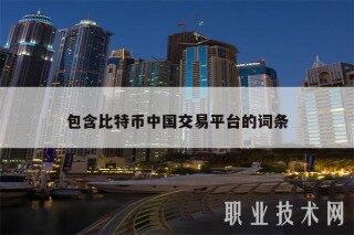 包含比特币中国交易平台的词条
