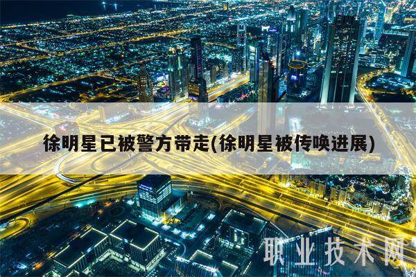 徐明星已被警方带走(徐明星被传唤进展)-第1张图片-binance下载