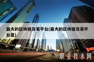 最大的区块链交易平台(最大的区块链交易平台是)