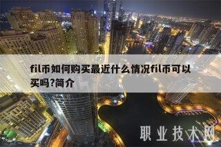 fil币如何购买最近什么情况fil币可以买吗?简介