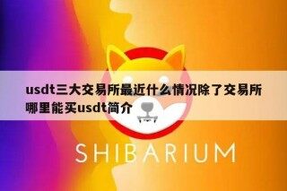 usdt三大交易所最近什么情况除了交易所哪里能买usdt简介