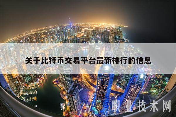 关于比特币交易平台最新排行的信息-第1张图片-binance下载
