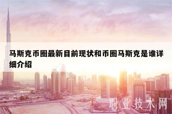 马斯克币圈最新目前现状和币圈马斯克是谁详细介绍-第1张图片-binance下载