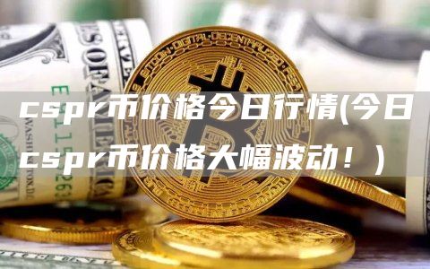 cspr币价格今日行情 - 今日cspr币价格大幅波动！