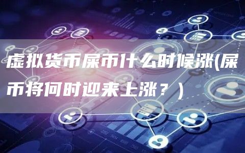 虚拟货币屎币什么时候涨 - 屎币将何时迎来上涨？