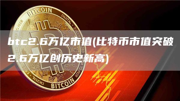 btc2.6万亿市值 - 比特币市值突破2.6万亿创历史新高