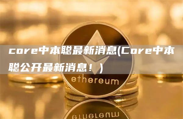 core中本聪最新消息 - Core中本聪公开最新消息！