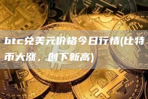 btc兑美元价格今日行情 - 比特币大涨，创下新高
