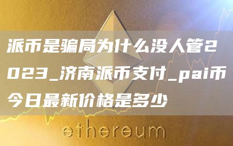 派币是骗局为什么没人管2023_济南派币支付_pai币今日最新价格是多少