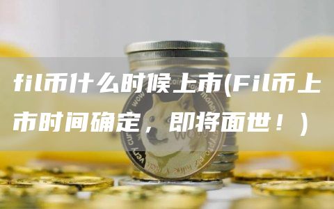 fil币什么时候上市 - Fil币上市时间确定，即将面世！