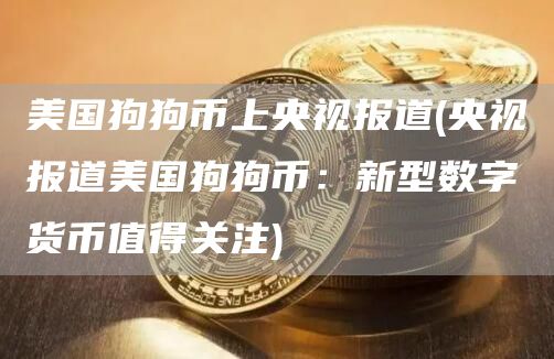 美国狗狗币上央视报道 - 央视报道美国狗狗币：新型数字货币值得关注