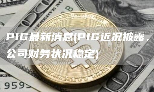 PIG最新消息 - PIG近况披露，公司财务状况稳定