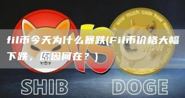 fil币今天为什么暴跌 - Fil币价格大幅下跌，原因何在？