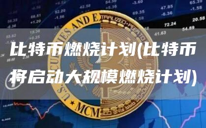 比特币燃烧计划 - 比特币将启动大规模燃烧计划