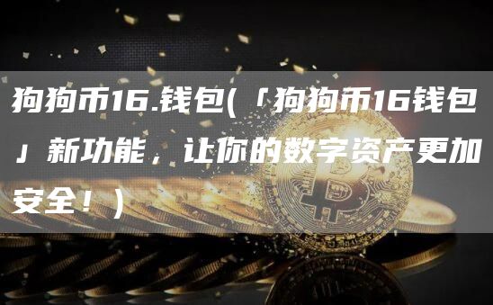 狗狗币16.钱包 - 「狗狗币16钱包」新功能，让你的数字资产更加安全！