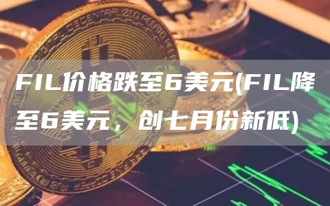 FIL价格跌至6美元 - FIL降至6美元，创七月份新低