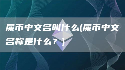 屎币中文名叫什么 - 屎币中文名称是什么？