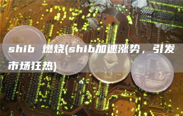 shib 燃烧 - shib加速涨势，引发市场狂热