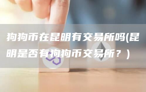 狗狗币在昆明有交易所吗 - 昆明是否有狗狗币交易所？