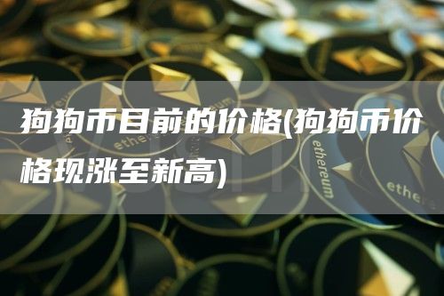 狗狗币目前的价格 - 狗狗币价格现涨至新高