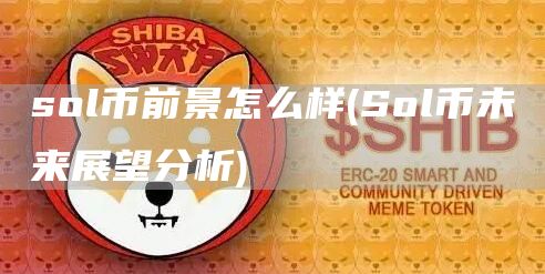 sol币前景怎么样 - Sol币未来展望分析