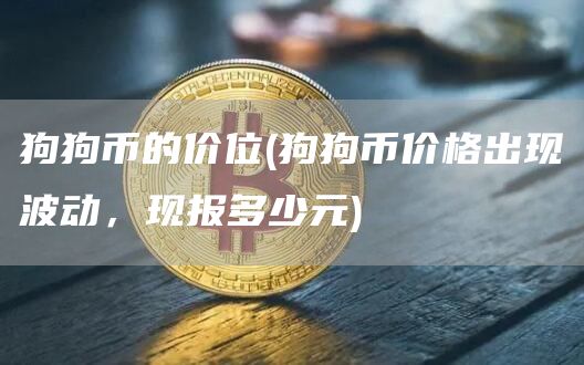 狗狗币的价位 - 狗狗币价格出现波动，现报多少元