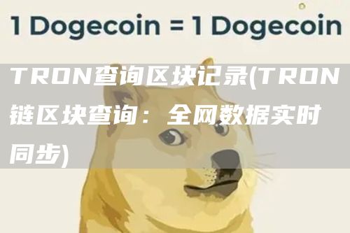 TRON查询区块记录 - TRON链区块查询：全网数据实时同步